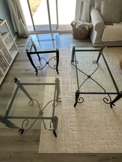 Set of three tables