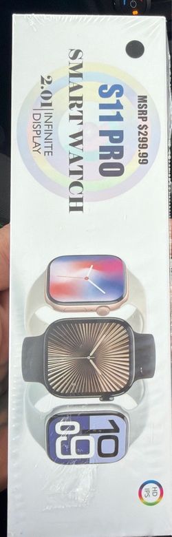 Title: Brand New S11 Pro Smart Watch - 2.01" Display (Factory Sealed)