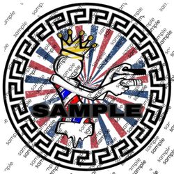 2” Barber Shop Logo Sticker