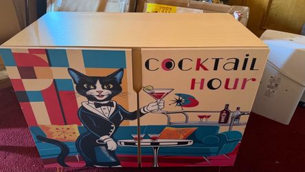 ATOMIC CAT MID CENTURY MODERN SIDEBOARD CABINET, RETRO