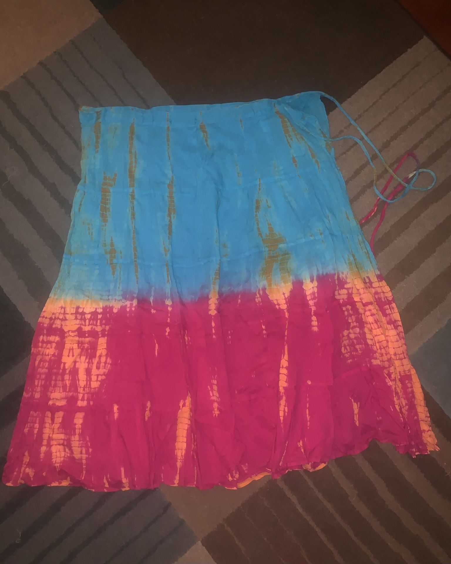 Bhags Boho Tye Dye Wrap Skirt / Dress 