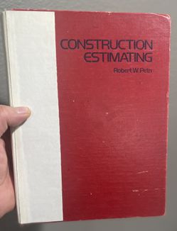 Book, CONSTRUCTION ESTIMATING