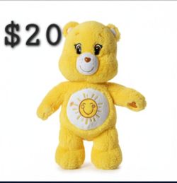 CARE BEAR FUNSHINE PLUSH Talking Singing 17" Nice!