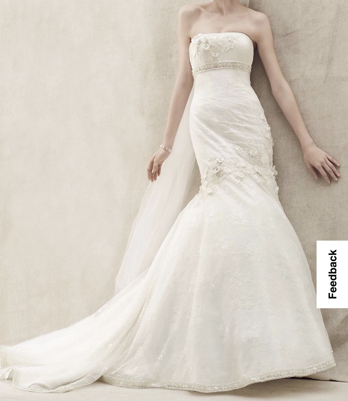Oleg Cassini CWG377 Wedding Dress Size 2