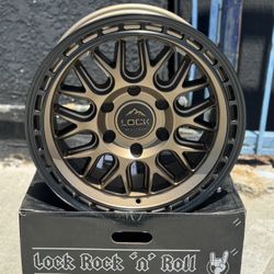 Lock Off-Road ONYX 17x9 Matte Bronze Wheels – Brand New