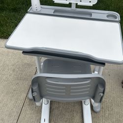 Height Adjustable Kids Desk + Chair 