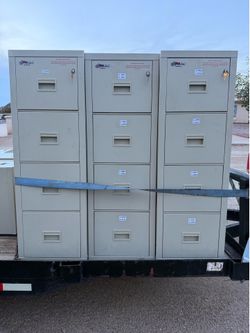 7 FireKing Turtle Fireproof 4-Drawer Legal Filing Cabinets – Commercial Grade