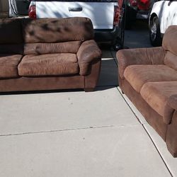 Sued Sofas Set 