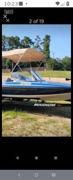 2006 Ranger 180 vs one owner garage low hours blue and tan Bimini top