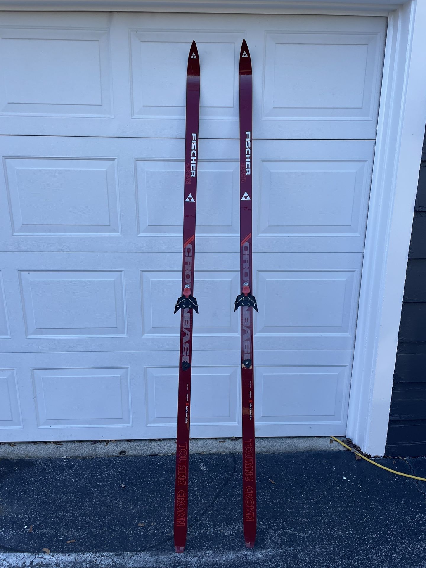 Red Fischer Crown Country Skis