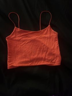 Coral Pink Crop Top