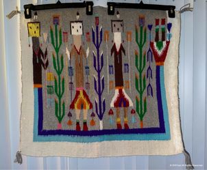 Two Genuine Navajo Shiprock Area Yei Rugs