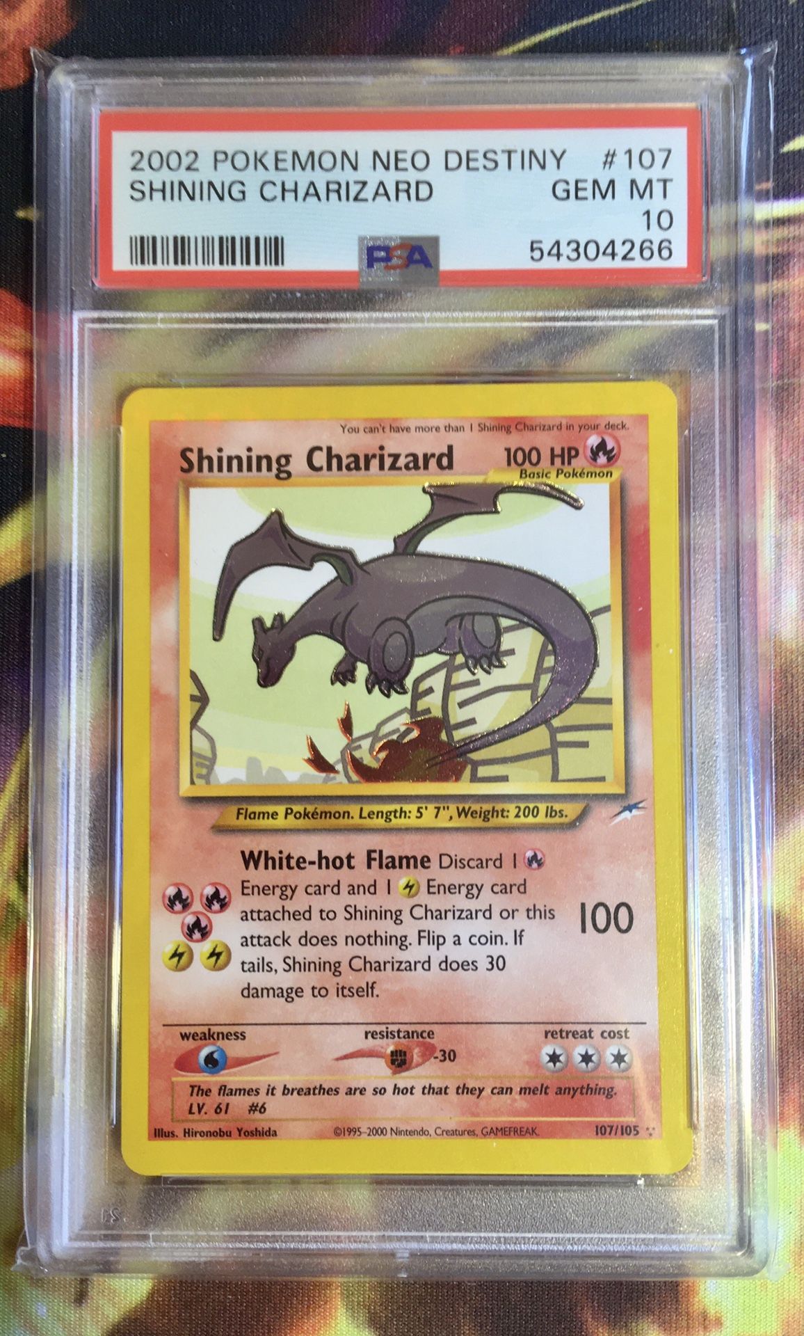 PSA 10 Shining Charizard Neo Destiny