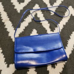 Vintage Blue Crossbody Bag
