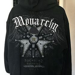 Monarchy Reversible Hoodie unisex jacket.