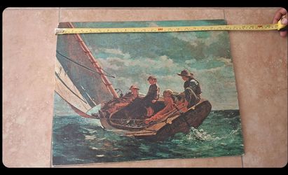 Vintage Winslow Homer Art Print - "Breezing Up" (1876) without a frame