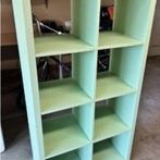 Ikea 4 Shelf Green Bookcase 