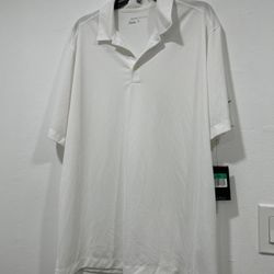 Nike Mens Dry-fit Golf Polo White XL