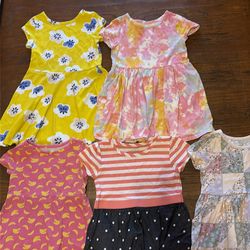 Little girl clothes size 4t summer dress bundle (8pcs)