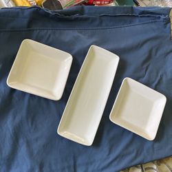 3pc Appetizer Dish Set 