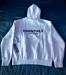 Essentials Fear of God light oat Hoodie