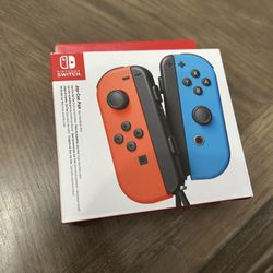 Brand New Nintendo Switch Joy-Cons (L/R) - Neon Red/Neon Blue