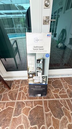 Brand New Mainstays Bathroom Space Saver Cabinet – Espresso Finish