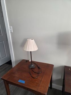 Nightstand lamp, or end table lamp