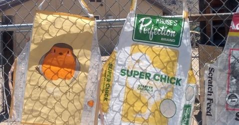 Recycled Feed Bag Aprons