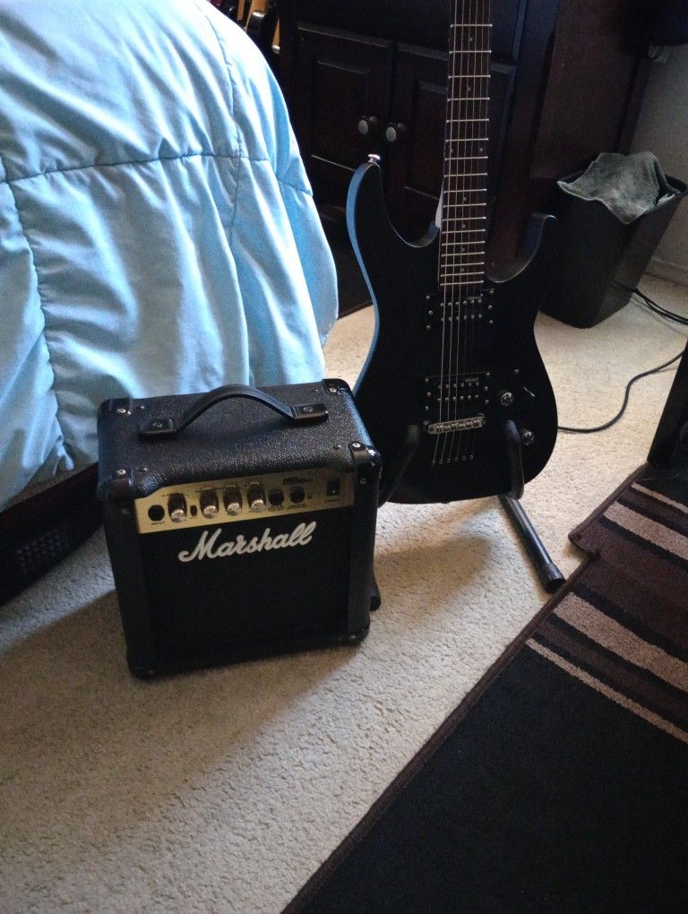 LTD/ESP M-10 With ESP Design Pickups & Marshall MG10 CD Amp 40 Watts