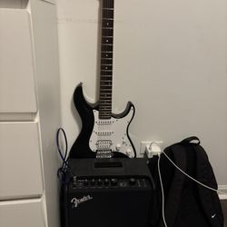 Fender Amp with Yamaha Guitar