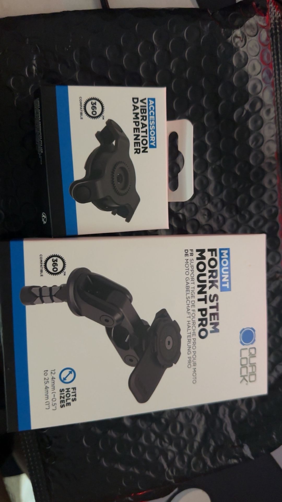 Quad Lock Fork Stem Mount Pro And Vibration Dampener 