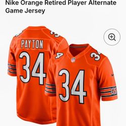 Brand New Walter peyton  #34 Jersey 