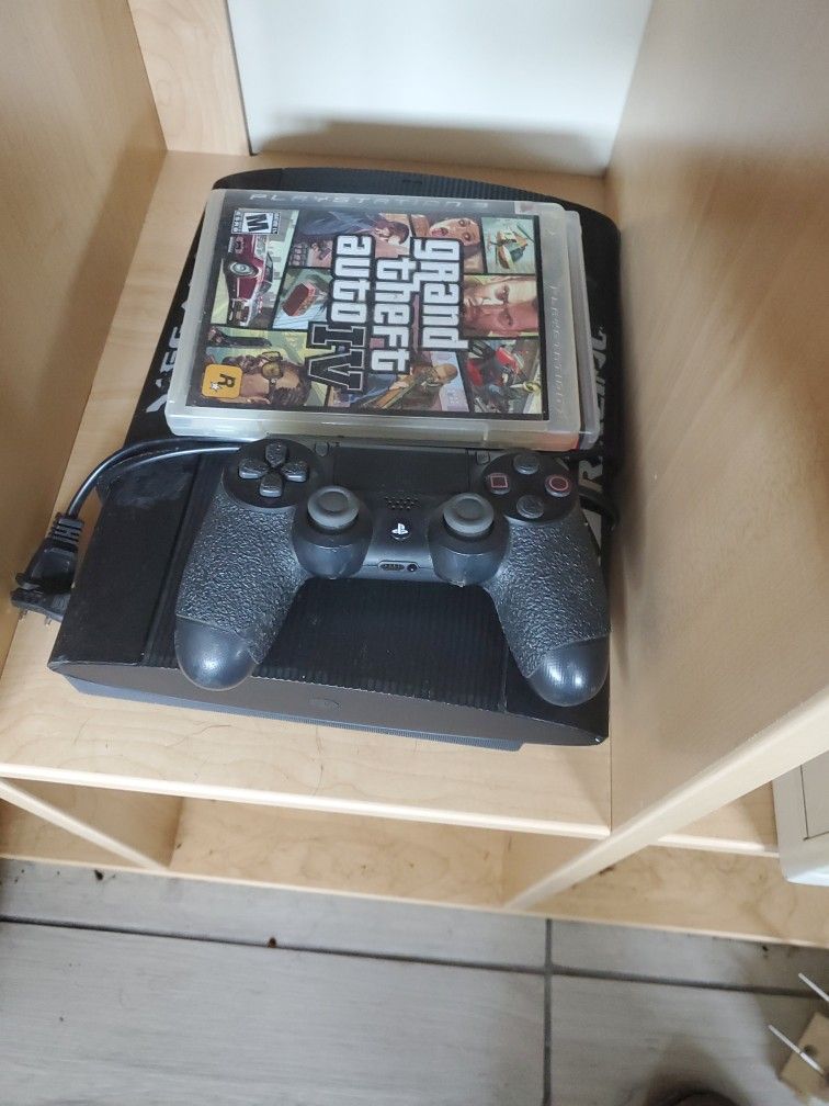 Playstation 3 Slim Ps3 Controller Amd 2 Games