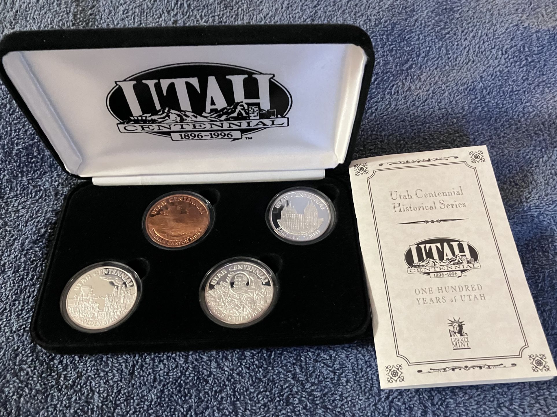 Utah Centennial Coin Set (3 Oz Silver, 1 oz Copper)