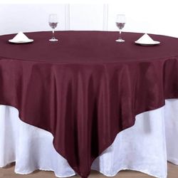 Burgundy Table Overlay 90x90