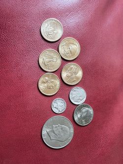 Old currency coins