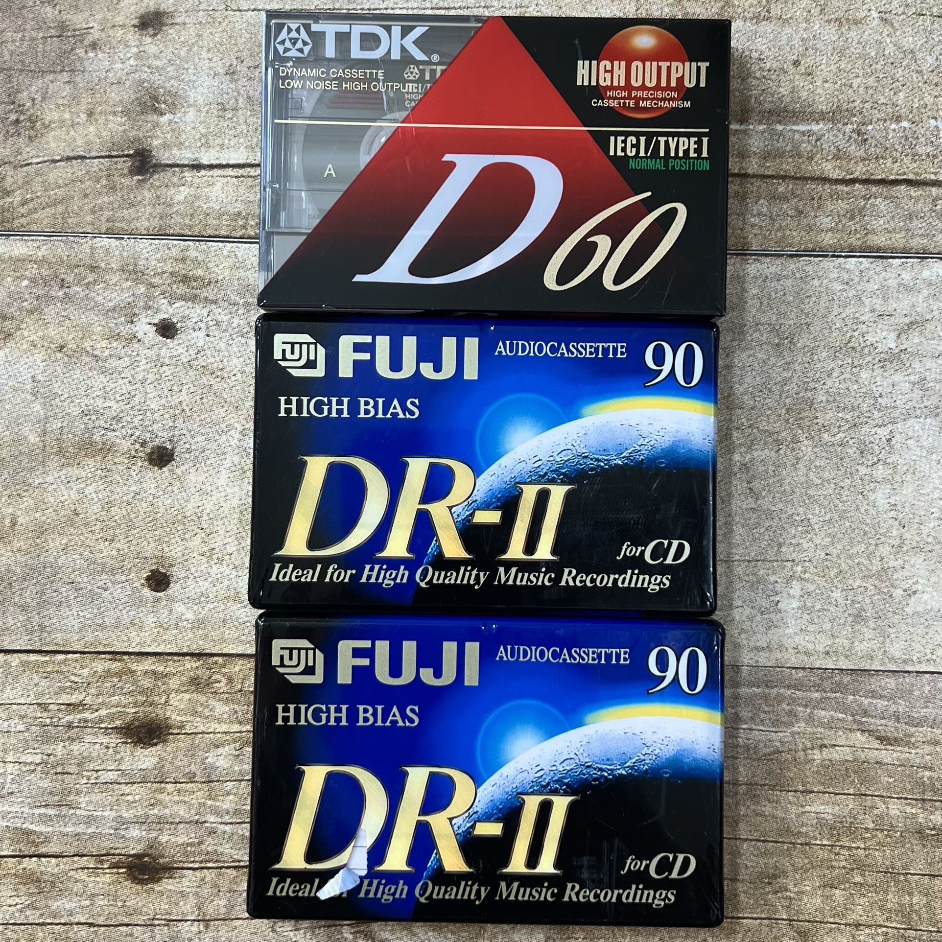 3 Pack Blank Cassette (TDK / Fuji)