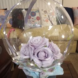 Balloon Bouquet.  Balloon Flower.  Artificial $50.00 All Occasions.  Available  Now.