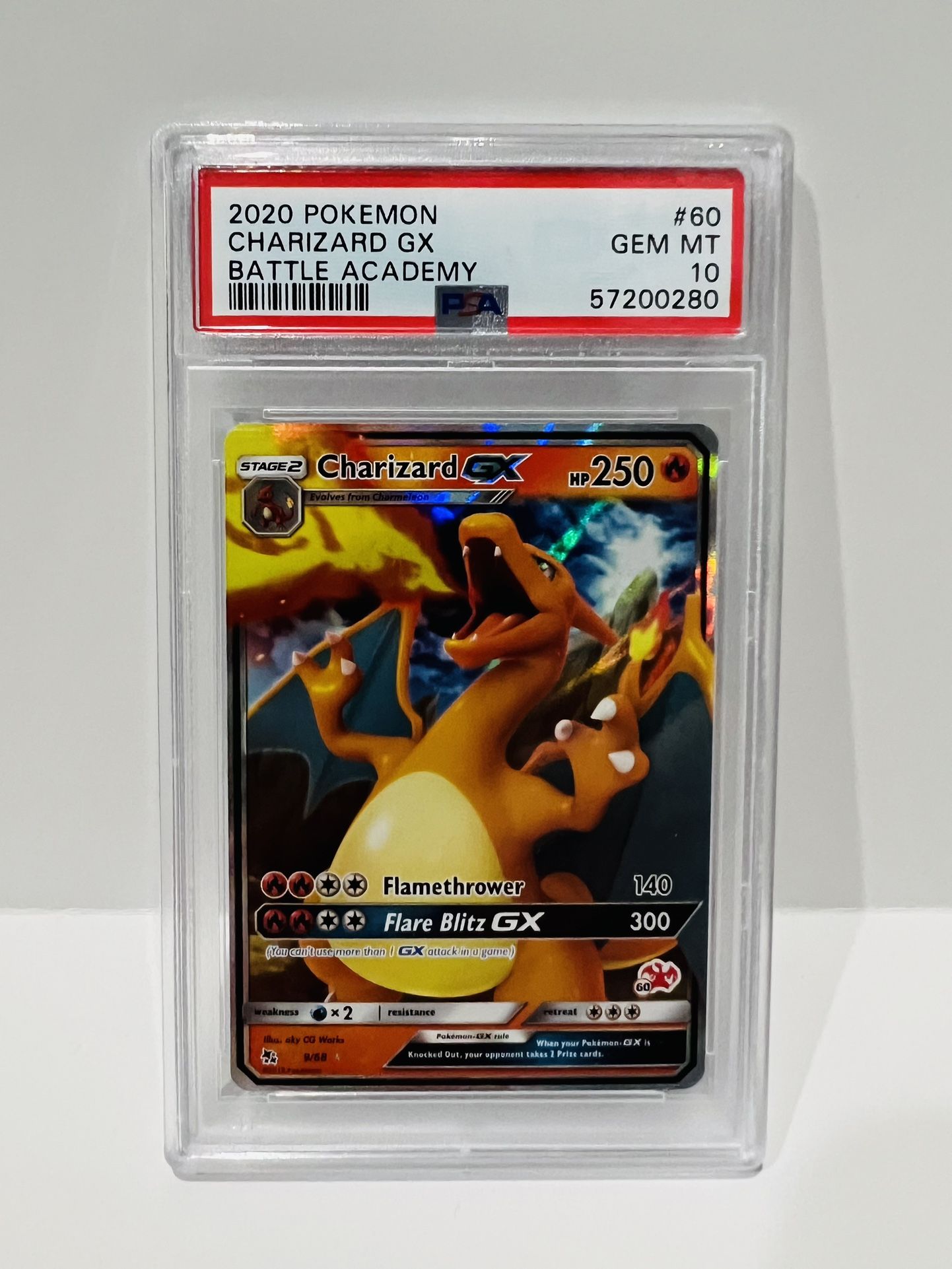 CHARIZARD GX 2020 POKEMON BATTLE ACADEMY #60 PSA 10 GEM MINT