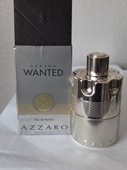 AZZARO WANTED EAU DE PARFUM 3.4OZ/100ML  70% full,  in box