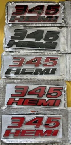 345 hemi badge or 392 hemi badge see all 12 pics sold separately SHIPPING AVAILABLE