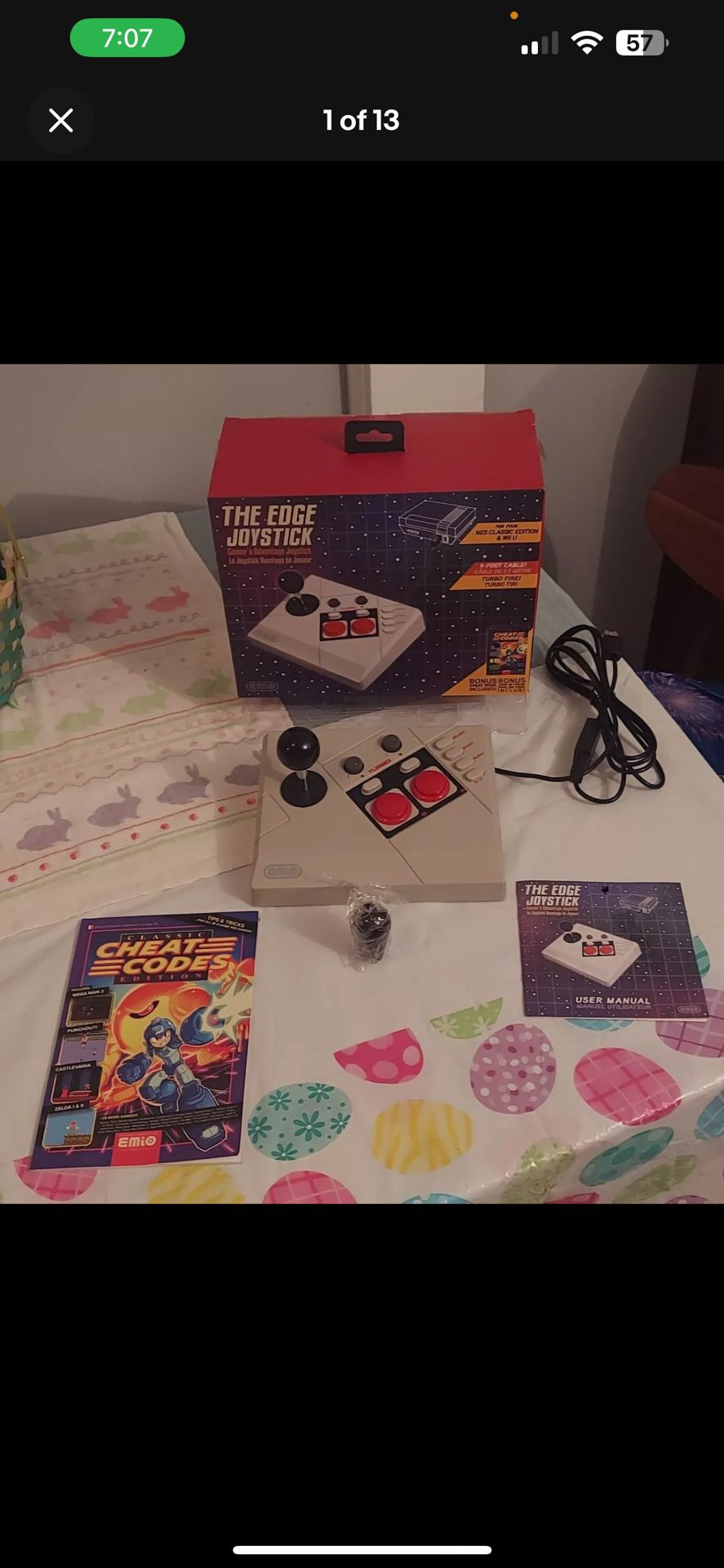 The Edge Joystick Arcade Joystick Nintendo NES Classic Edition & Wii U