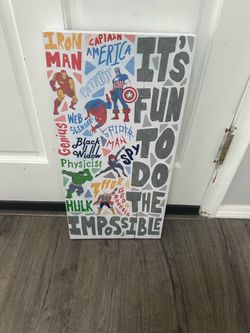 FREE - Super hero wall art