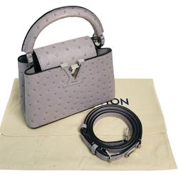 Capucines Ostrich Handbag