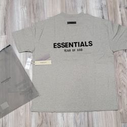 Essentials t shirt dark oat