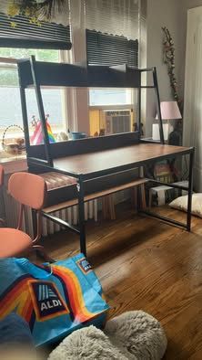 Desk with Shelves