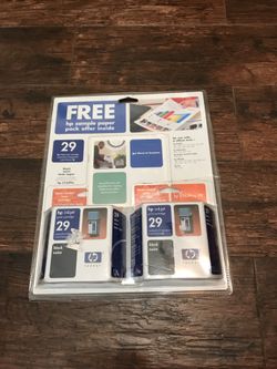 HP 29 Injet print cartridges black 2 packs