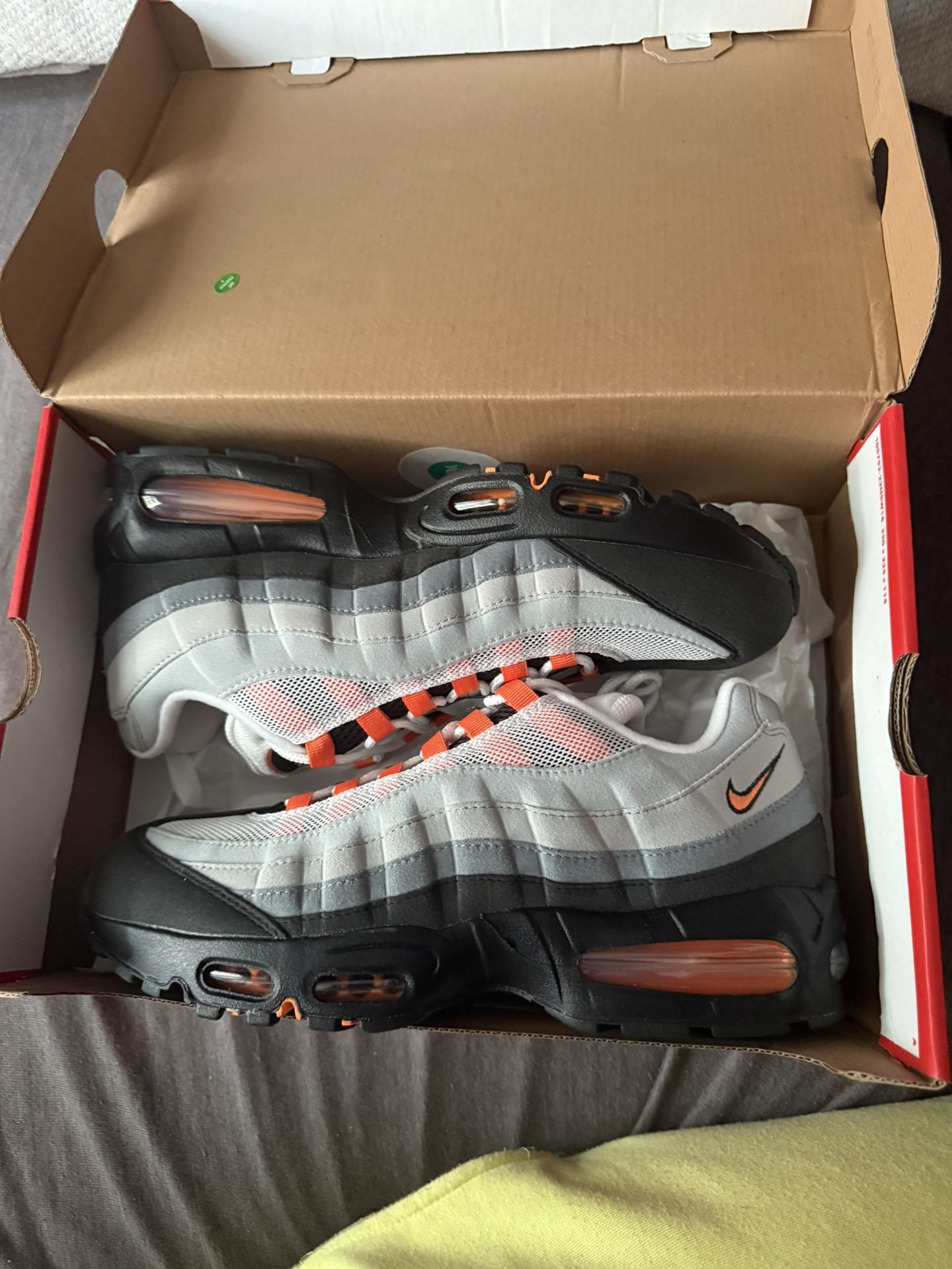 Nike Air Max 95 OG Big Bubble Bright Mandarin 2.0 (2025) Sz 10.5