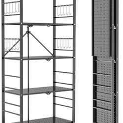 5-Tier Foldable Shelves for Storage